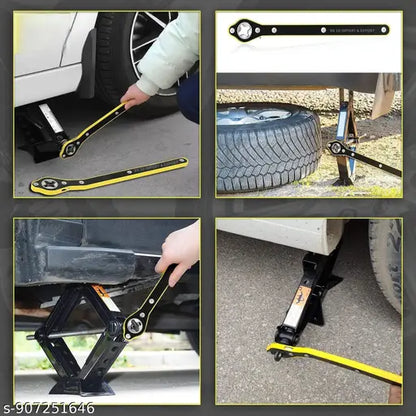 Universal car jack wrench