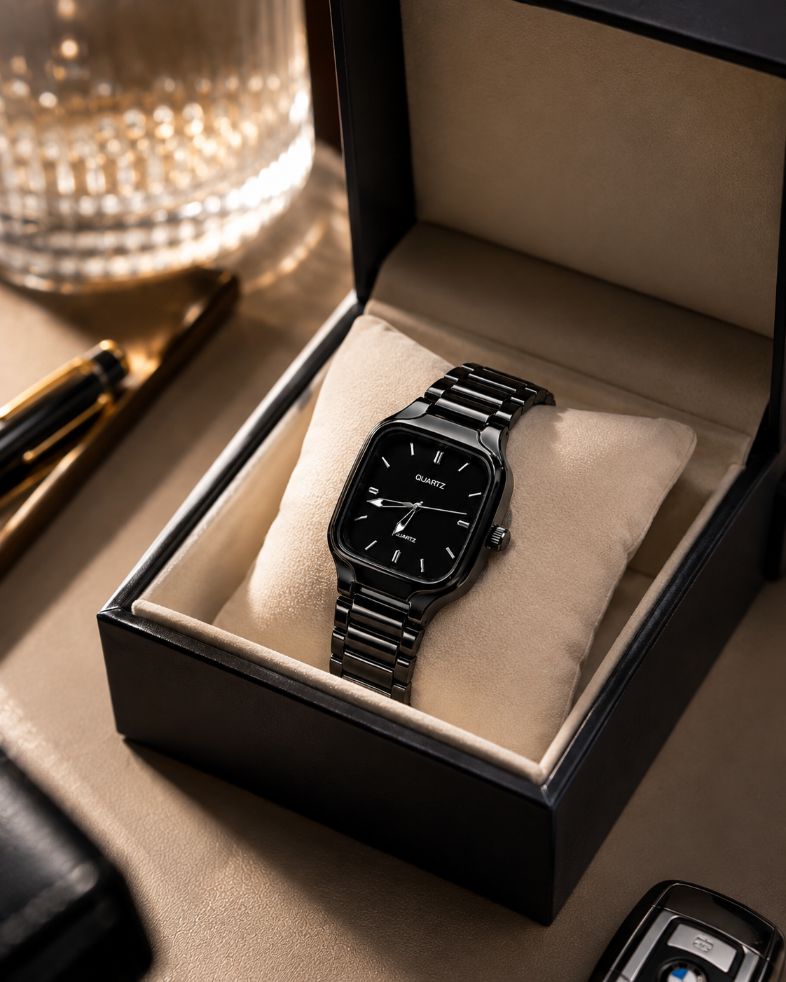 Stylish Black Analog Watch