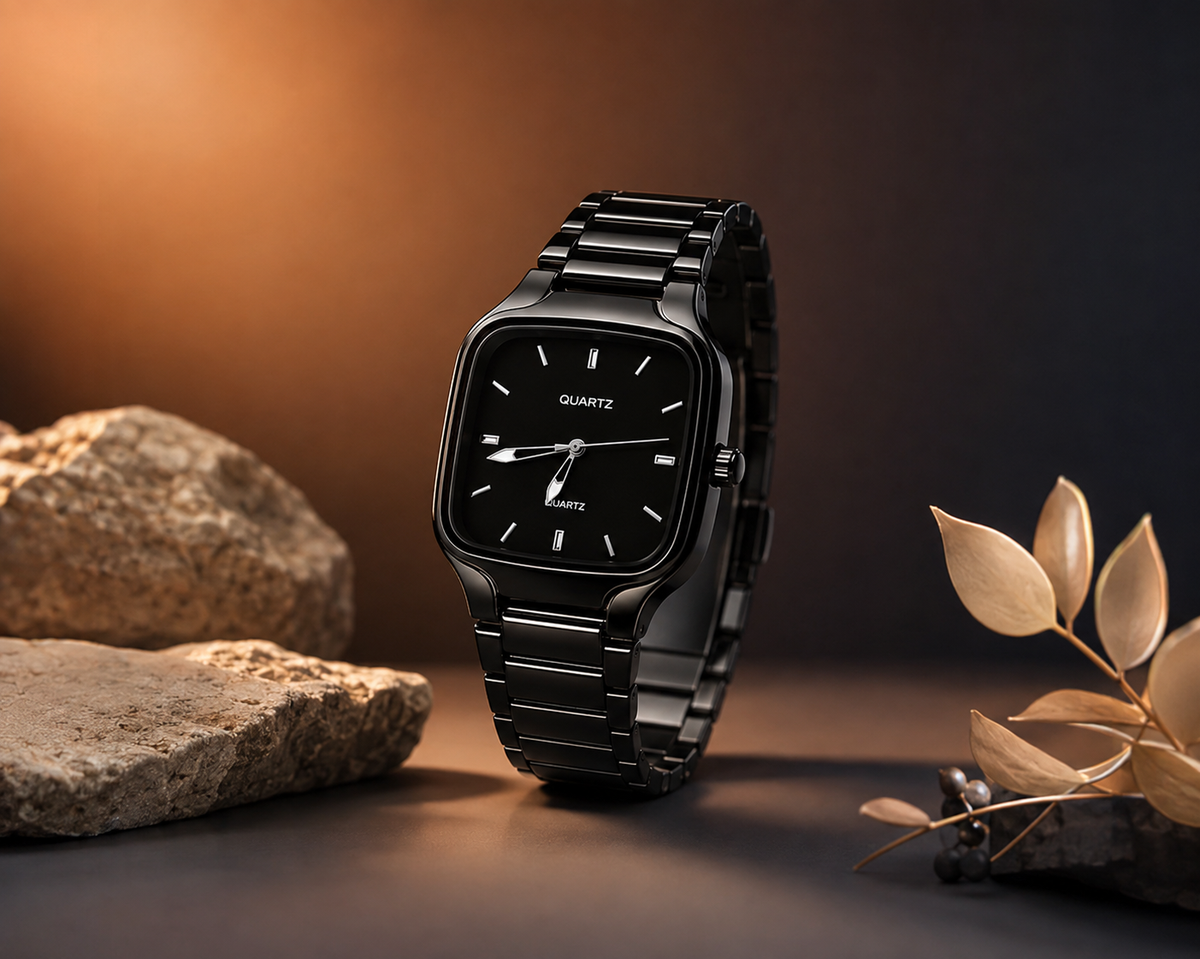 Stylish Black Analog Watch