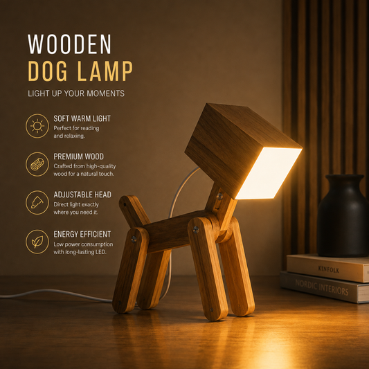 Unique Wooden Decorative Lamp