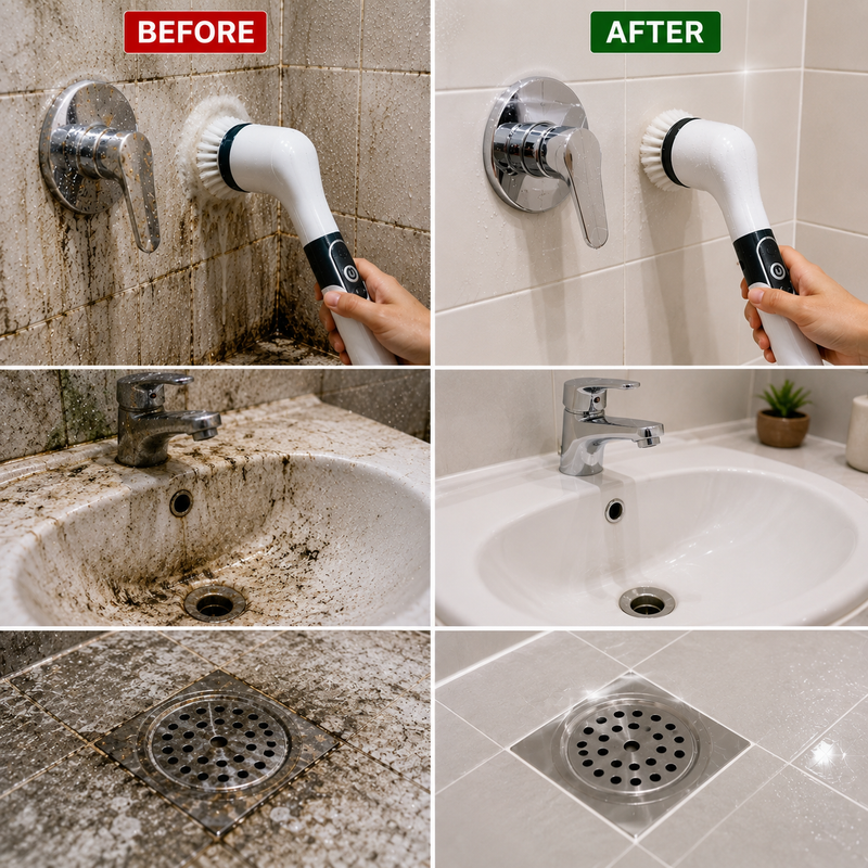 9 in 1 Electric Spin Scrubber