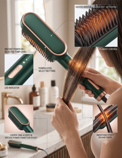 Tourmaline Ceramic Hair Curler Brush