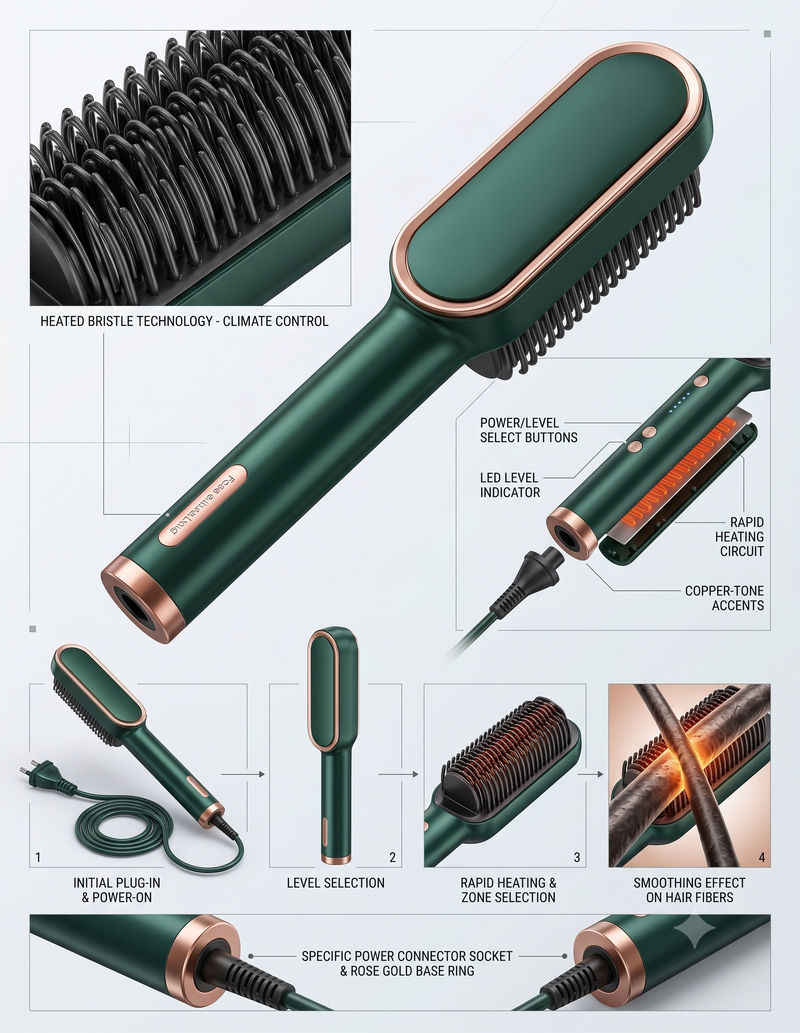 Hair Straightening Brush