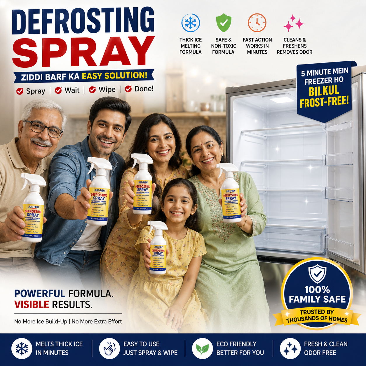 Instant Freezer Ice Remover Spray